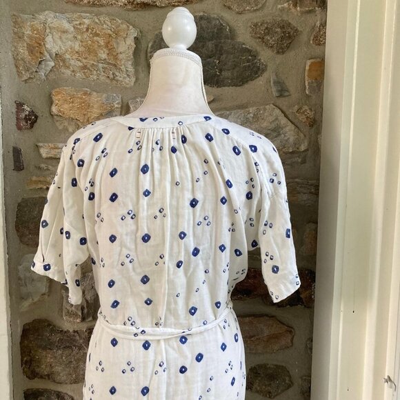 Xirena Cotton V Neck Short Sleeve Mini Dress $253 Womens Extra Small - Picture 10 of 12